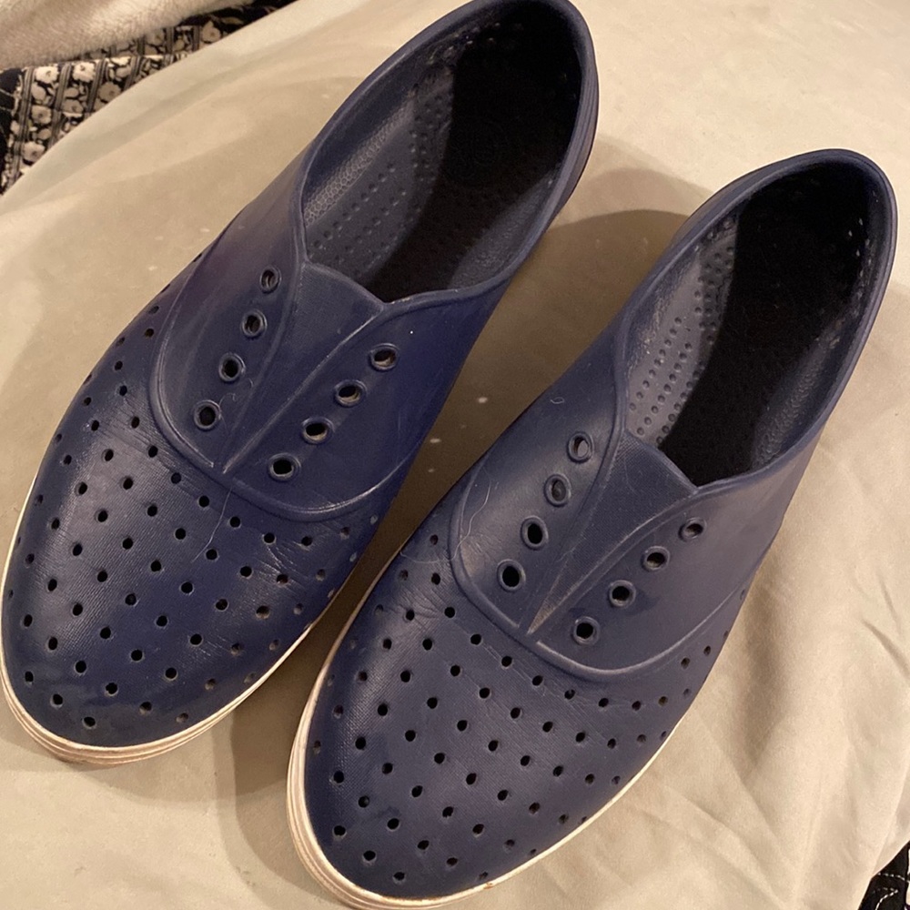 Native slip ons royal blue